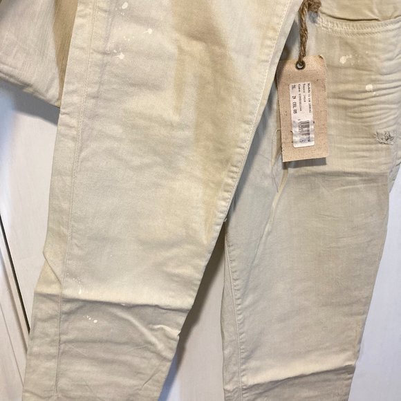 Coast Weber & Ahaus women's size 29 splatter paint aged look distressed trouser - Picture 5 of 8